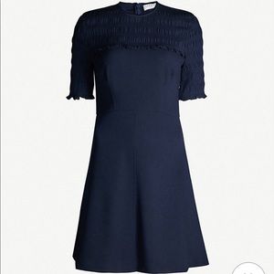 NWT Sandro Fit and Flare Crepe Navy Dress
